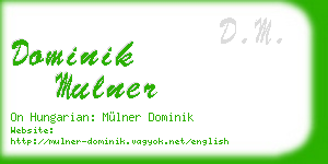 dominik mulner business card