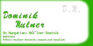 dominik mulner business card